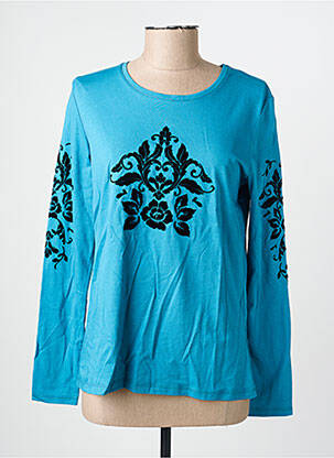 T-shirt manches longues manches longues bleu JULIE GUERLANDE femme