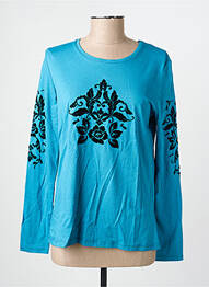 T-shirt manches longues manches longues bleu JULIE GUERLANDE femme