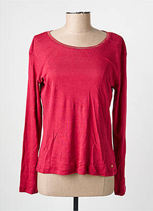 T-shirt manches longues manches longues rouge C'EST BEAU LA VIE femme