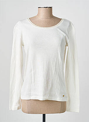 T-shirt manches longues manches longues blanc C'EST BEAU LA VIE femme
