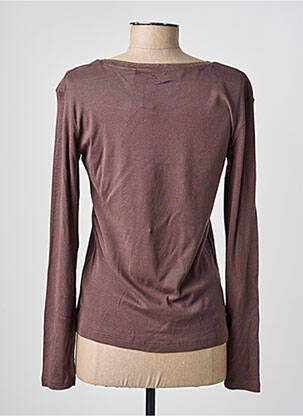 T-shirt manches longues manches longues marron C'EST BEAU LA VIE femme