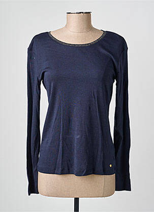 T-shirt manches longues manches longues bleu C'EST BEAU LA VIE femme
