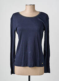 T-shirt manches longues manches longues bleu C'EST BEAU LA VIE femme