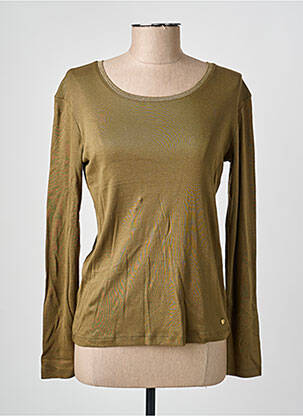 T-shirt manches longues manches longues vert C'EST BEAU LA VIE femme