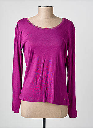 T-shirt manches longues manches longues violet C'EST BEAU LA VIE femme