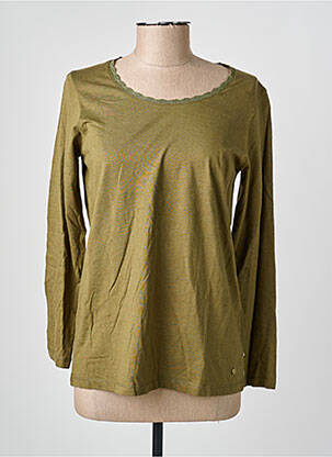 T-shirt manches longues manches longues vert C'EST BEAU LA VIE femme