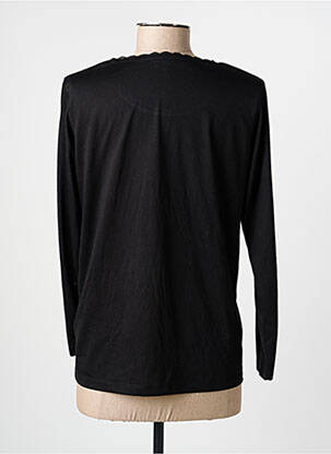 T-shirt manches longues manches longues noir C'EST BEAU LA VIE femme