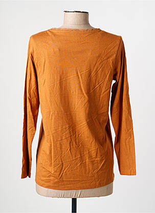 T-shirt manches longues manches longues orange C'EST BEAU LA VIE femme