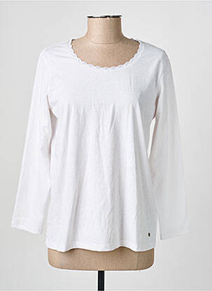 T-shirt manches longues manches longues blanc C'EST BEAU LA VIE femme