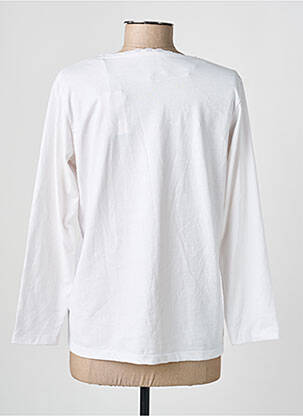 T-shirt manches longues manches longues blanc C'EST BEAU LA VIE femme