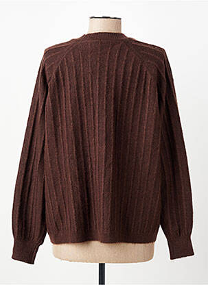 Gilet manches longues stretch marron C'EST BEAU LA VIE femme