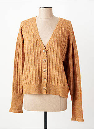 Gilet manches longues stretch orange C'EST BEAU LA VIE femme