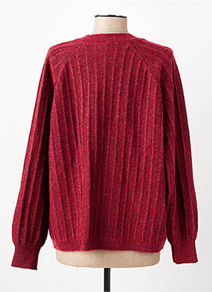 Gilet manches longues stretch rouge C'EST BEAU LA VIE femme