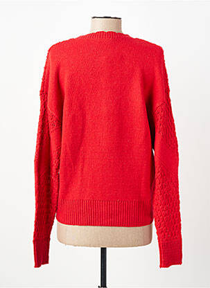 Gilet manches longues stretch rouge C'EST BEAU LA VIE femme