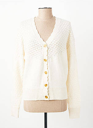 Gilet manches longues stretch blanc C'EST BEAU LA VIE femme