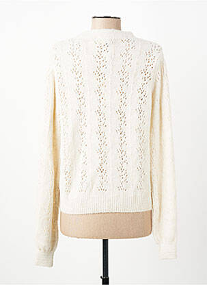 Gilet manches longues coupe cintrée blanc JULIE GUERLANDE femme
