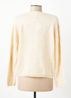 Gilet manches longues col rond beige C'EST BEAU LA VIE femme