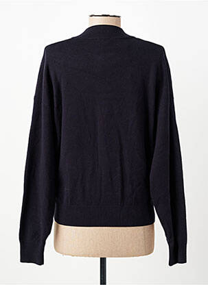 Gilet manches longues manches longues bleu C'EST BEAU LA VIE femme