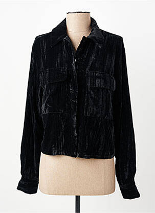 Veste casual coupe droite noir C'EST BEAU LA VIE femme