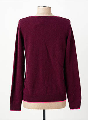 Pull coupe cintrée manches longues violet JULIE GUERLANDE femme