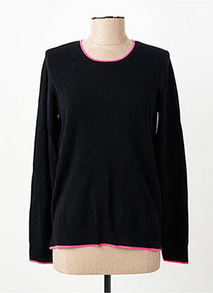 Pull coupe cintrée manches longues noir JULIE GUERLANDE femme