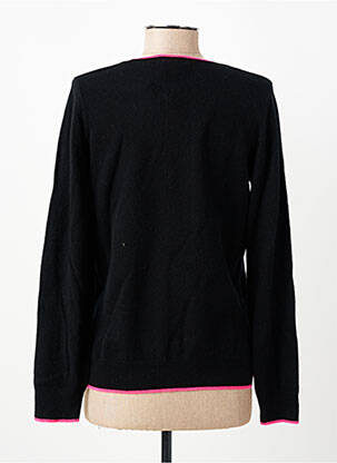 Pull coupe cintrée manches longues noir JULIE GUERLANDE femme