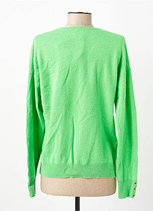 Pull coupe cintrée manches longues vert JULIE GUERLANDE femme