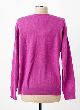 Pull coupe cintrée manches longues violet JULIE GUERLANDE femme