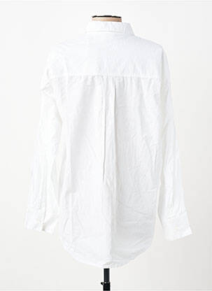 Chemisier coupe droite manches longues blanc C'EST BEAU LA VIE femme