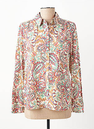 Chemisier coupe cintrée manches longues beige JULIE GUERLANDE femme