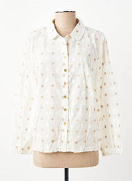 Chemisier coupe droite manches longues beige C'EST BEAU LA VIE femme