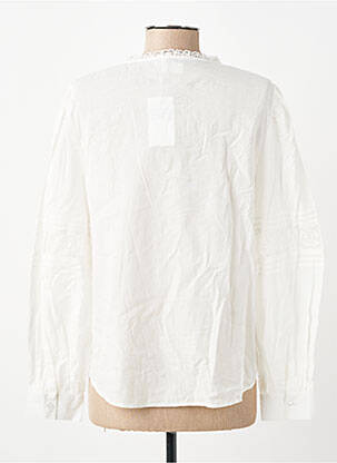 Chemisier coupe droite manches longues blanc C'EST BEAU LA VIE femme