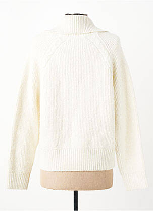 Pull resserrée sur le bas manches longues beige C'EST BEAU LA VIE femme
