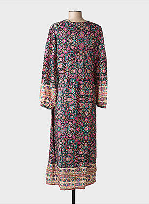 Robe longue manches longues manches longues noir C'EST BEAU LA VIE femme