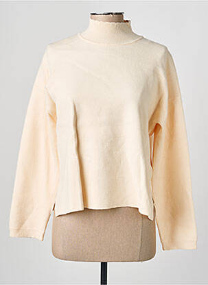 Pull coupe droite manches longues rose C'EST BEAU LA VIE femme