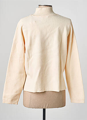 Pull coupe droite manches longues rose C'EST BEAU LA VIE femme