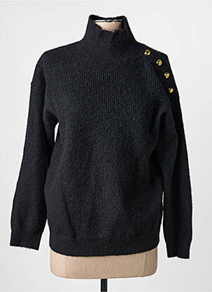 Pull stretch manches longues noir C'EST BEAU LA VIE femme