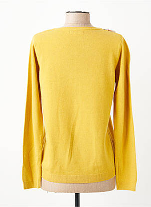 Pull coupe cintrée manches longues jaune OAKS VALLEY femme