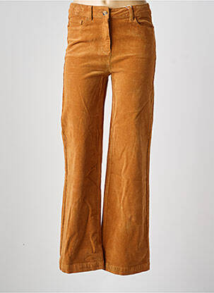 Pantalon flare stretch taille normale jaune C'EST BEAU LA VIE femme