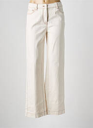 Jeans coupe large taille normale taille normale beige C'EST BEAU LA VIE femme