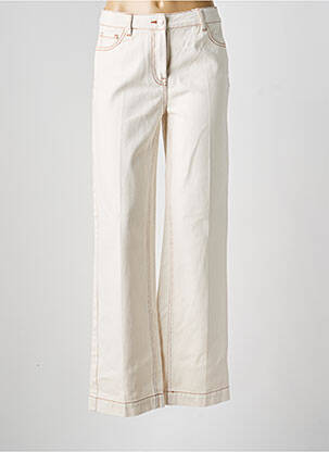 Jeans coupe large taille normale taille normale beige C'EST BEAU LA VIE femme