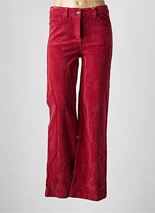 Pantalon flare stretch taille normale rouge C'EST BEAU LA VIE femme