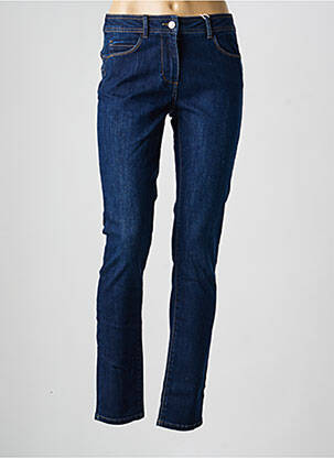 Jeans coupe slim tissage brut taille normale bleu C'EST BEAU LA VIE femme