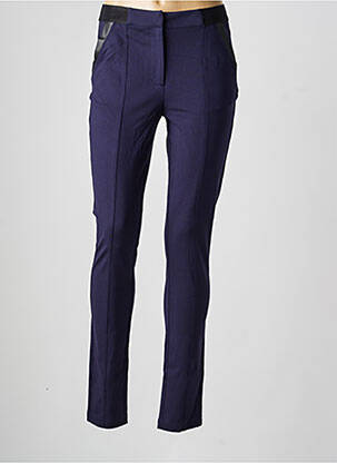 Pantalon chino taille normale taille normale bleu JULIE GUERLANDE femme