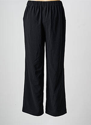 Pantalon large tissage crêpe taille normale noir C'EST BEAU LA VIE femme