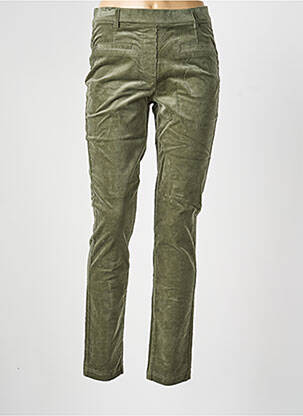 Pantalon slim taille élastique taille normale vert JULIE GUERLANDE femme