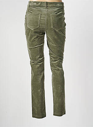 Pantalon slim taille élastique taille normale vert JULIE GUERLANDE femme