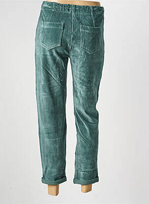 Pantalon 7/8 stretch taille normale vert C'EST BEAU LA VIE femme
