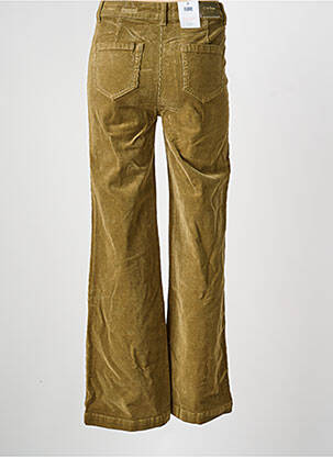 Pantalon large fermeture zippée sous rabat boutonné taille normale vert C'EST BEAU LA VIE femme