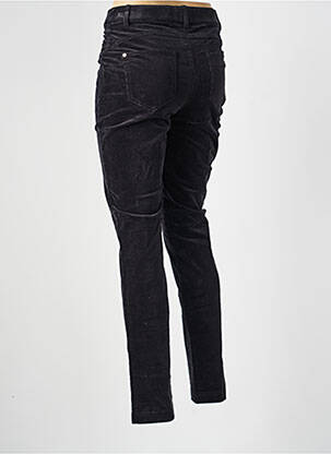 Pantalon droit stretch taille normale noir JULIE GUERLANDE femme